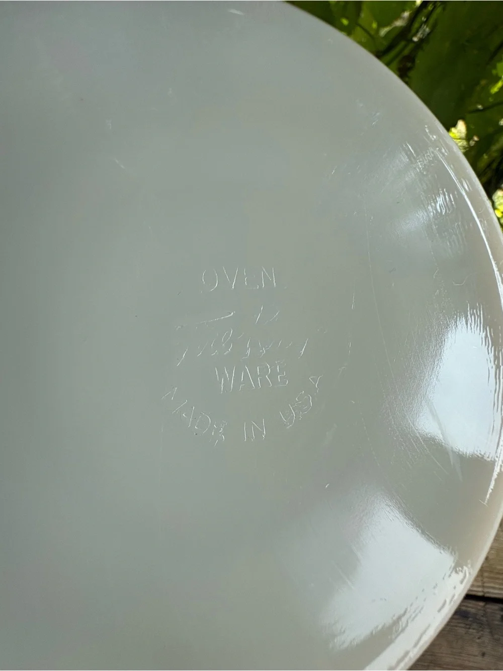 Fire King Peach Swirl Glass Serving Bowl
